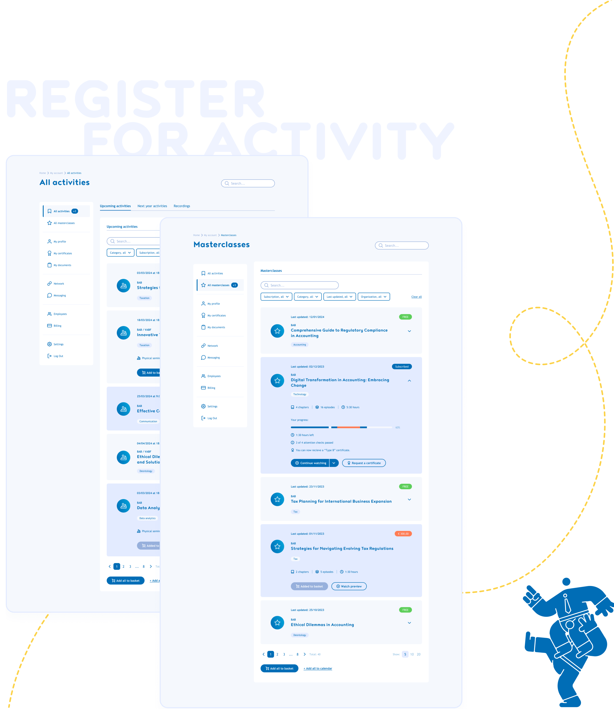register for activity bab