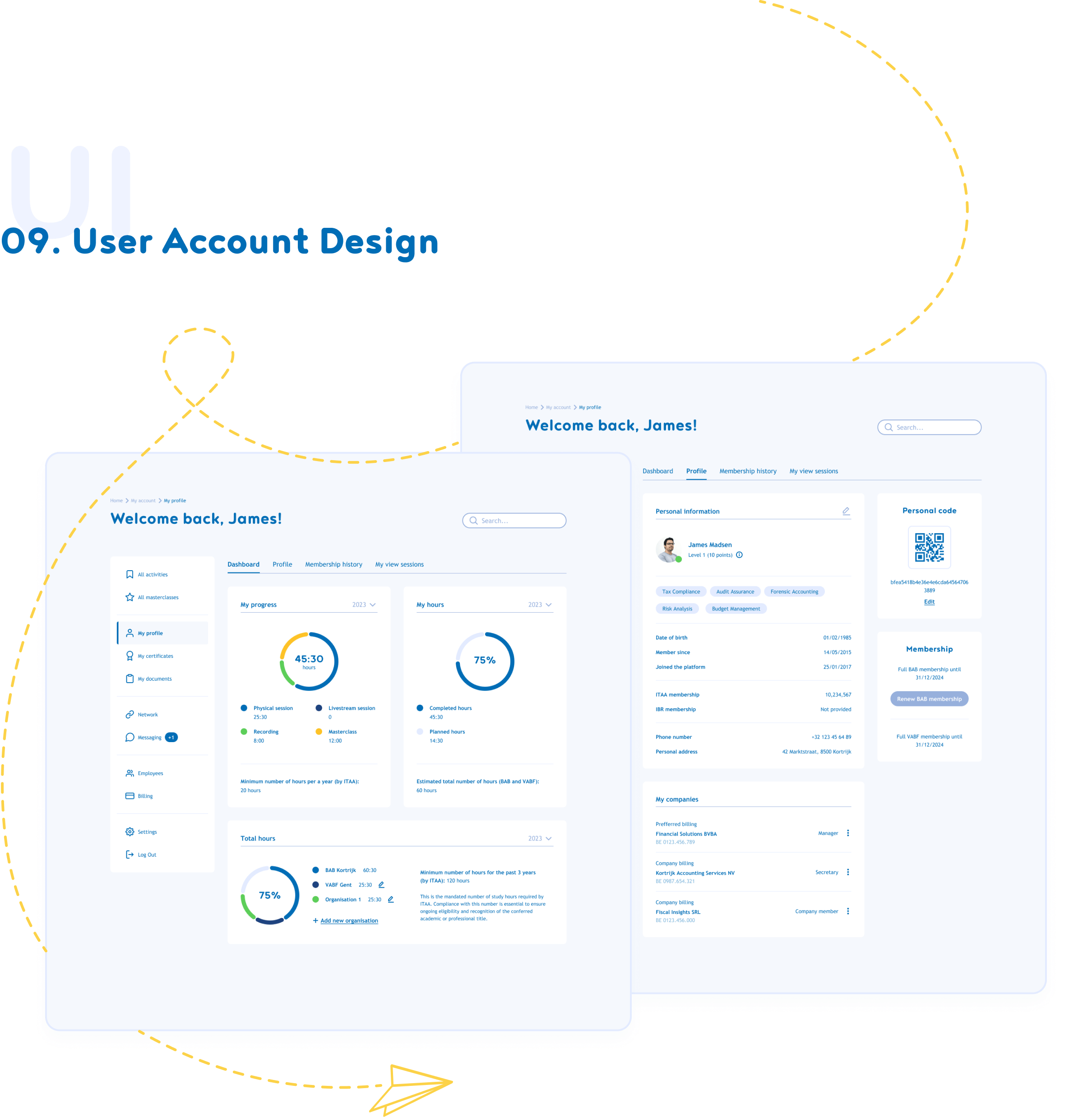 user account design bab